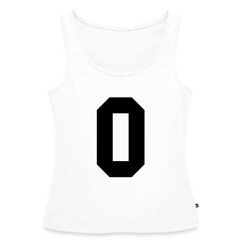 0 collège - Débardeur bio Premium Femme - blanc - Devant - AI Model Female 172 light (172cm)