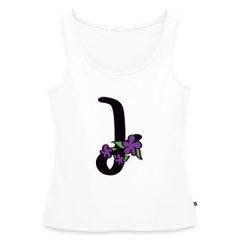 J wie jugendlich - Frauen Premium Organic Tank Top - Weiß - Vorne - AI Model Female 172 light (172cm)