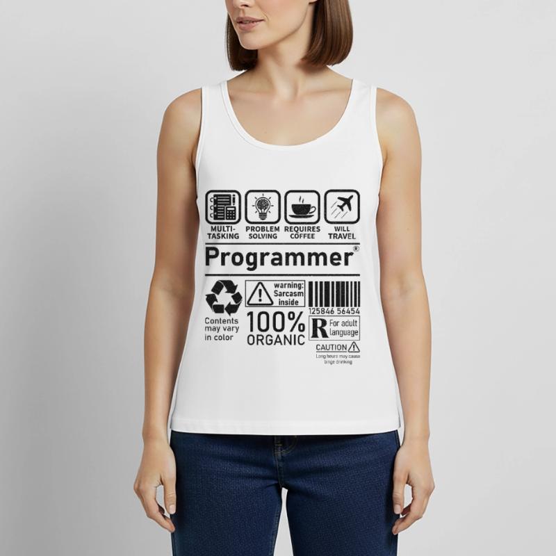 Programmer multi tasking problem solving requires Women’s Premium Organic Tank top