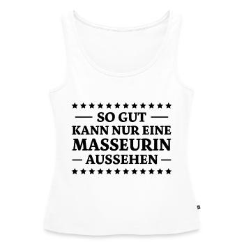 Masseurin Spruch Beruf Massage Masseurin Geschenk - Frauen Premium Organic Tank Top - Weiß - Vorne - AI Model Female 172 light (172cm)