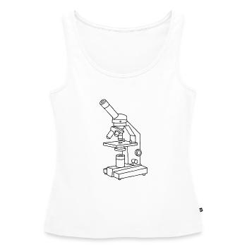 Microscope - Women’s Premium Organic Tank top - white - Front - AI Model Female 172 light (172cm)
