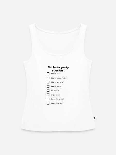 Junggesellenabschied Challenge - Frauen Premium Organic Tank Top - Weiß