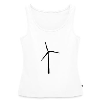 sustainable - Women’s Premium Organic Tank top - white - Front - AI Model Female 172 light (172cm)