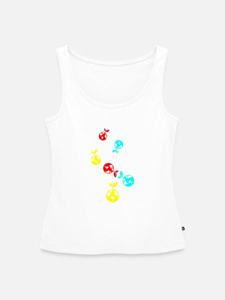Planet Erde - Frauen Premium Organic Tank Top - Weiß
