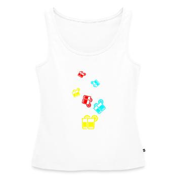 Cocktail Icon - Frauen Premium Organic Tank Top - Weiß - Vorne - AI Model Female 172 light (172cm)