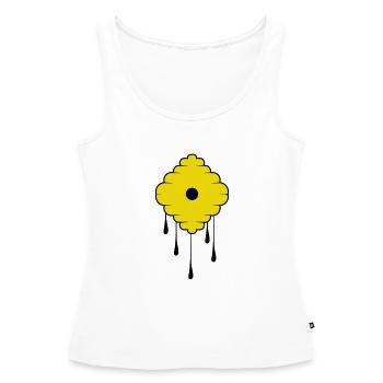 Sweet Honey - Frauen Premium Organic Tank Top - Weiß - Vorne - AI Model Female 172 light (172cm)