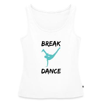 breakdancer bboy - Frauen Premium Organic Tank Top - Weiß - Vorne - AI Model Female 172 light (172cm)