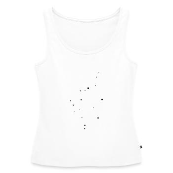 Balance - Débardeur bio Premium Femme - blanc - Devant - AI Model Female 172 light (172cm)