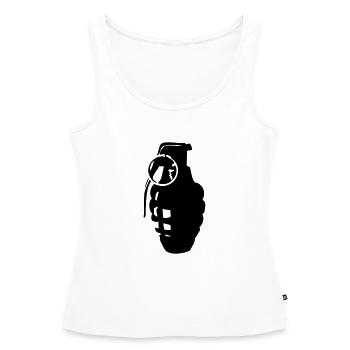 grenade - Frauen Premium Organic Tank Top - Weiß - Vorne - AI Model Female 172 light (172cm)