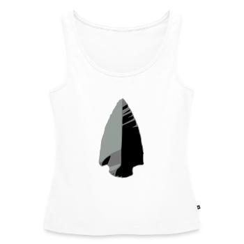flint arrowhead indian T-shirts - Frauen Premium Organic Tank Top - Weiß - Vorne - AI Model Female 172 light (172cm)