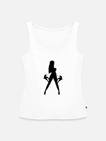 Klettern - Frauen Premium Organic Tank Top - Weiß