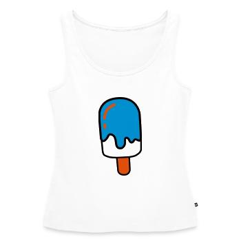 Eis am Stil - Frauen Premium Organic Tank Top - Weiß - Vorne - AI Model Female 172 light (172cm)