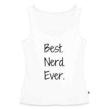 Geek Game Gaming Nerd Gamer Computer Joueur - Women’s Premium Organic Tank top - white - Front - AI Model Female 172 light (172cm)