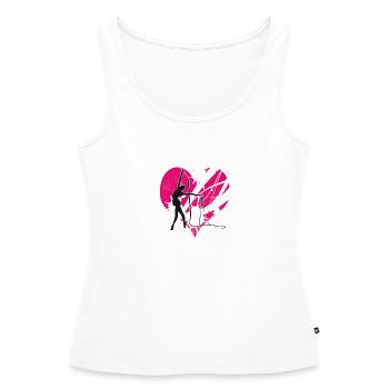 Herz rsg 7 - Frauen Premium Organic Tank Top - Weiß - Vorne - AI Model Female 172 light (172cm)