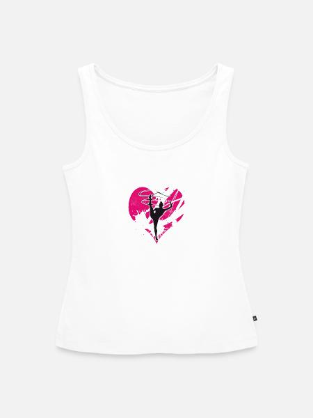 Herz rsg 10 - Frauen Premium Organic Tank Top - Weiß