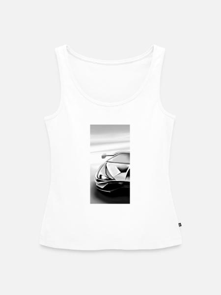 Futuristisches Automobil-Design - Frauen Premium Organic Tank Top - Weiß