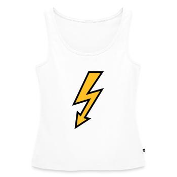 Blitz - Frauen Premium Organic Tank Top - Weiß - Vorne - AI Model Female 172 light (172cm)