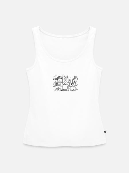 Elektro - Frauen Premium Organic Tank Top - Weiß