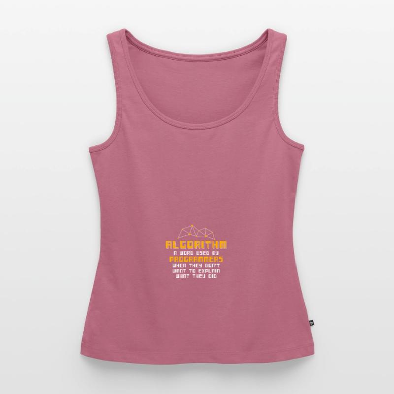 Algorithm Definition Programmers Nerd Machine Frauen Premium Organic Tank Top