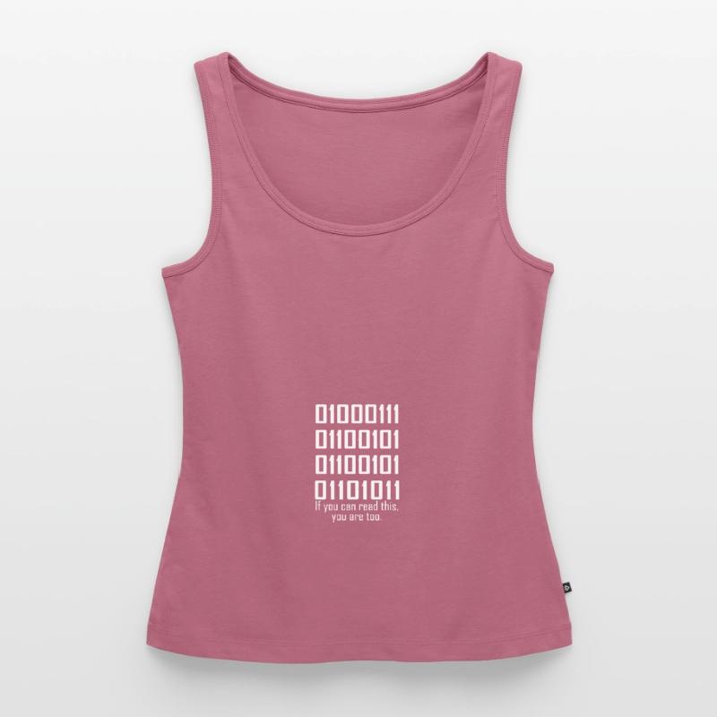 Software Engineers Funny Programming Coding Binary Frauen Premium Organic Tank Top