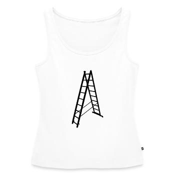 Leiter - Frauen Premium Organic Tank Top - Weiß - Vorne - AI Model Female 172 light (172cm)