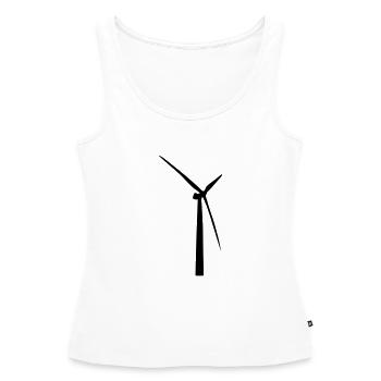 Windrad - Frauen Premium Organic Tank Top - Weiß - Vorne - AI Model Female 172 light (172cm)