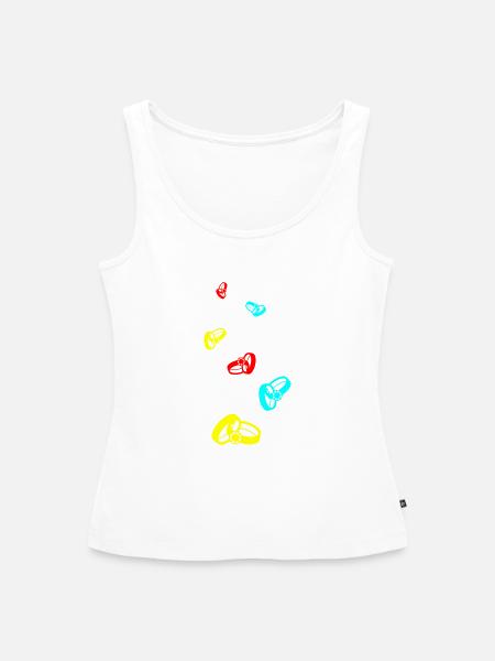 Eheringe Hochzeit - Frauen Premium Organic Tank Top - Weiß