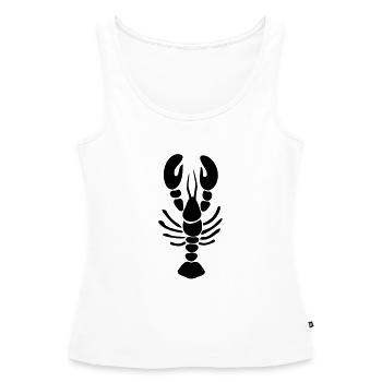 homard - Débardeur bio Premium Femme - blanc - Devant - AI Model Female 172 light (172cm)
