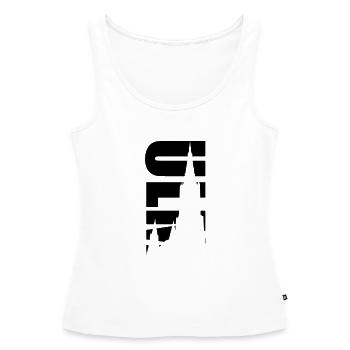 Ulm - Frauen Premium Organic Tank Top - Weiß - Vorne - AI Model Female 172 light (172cm)