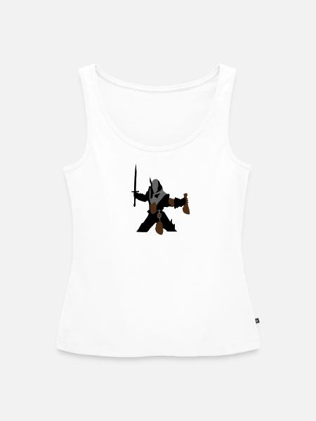 Schwertkämpfer - Frauen Premium Organic Tank Top - Weiß
