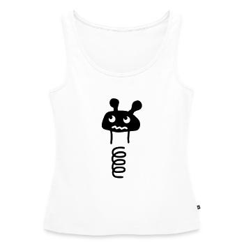 Spring Tier - Frauen Premium Organic Tank Top - Weiß - Vorne - AI Model Female 172 light (172cm)