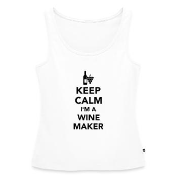 Winzer - Frauen Premium Organic Tank Top - Weiß - Vorne - AI Model Female 172 light (172cm)