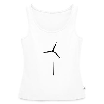 Wind wheel for renewable energies - Women’s Premium Organic Tank top - white - Front - AI Model Female 172 light (172cm)