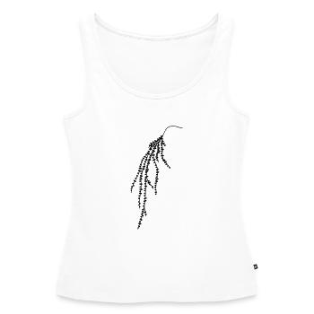 Hanging plant vine 2 - Women’s Premium Organic Tank top - white - Front - AI Model Female 172 light (172cm)