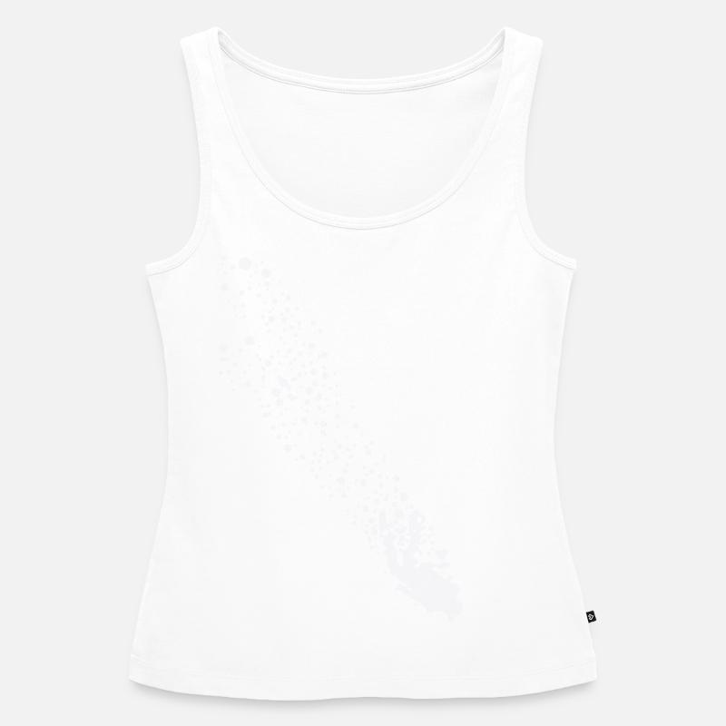 Drapeau de plongée instructeur de plongée instructeur de plongée - Débardeur bio Premium Femme - blanc