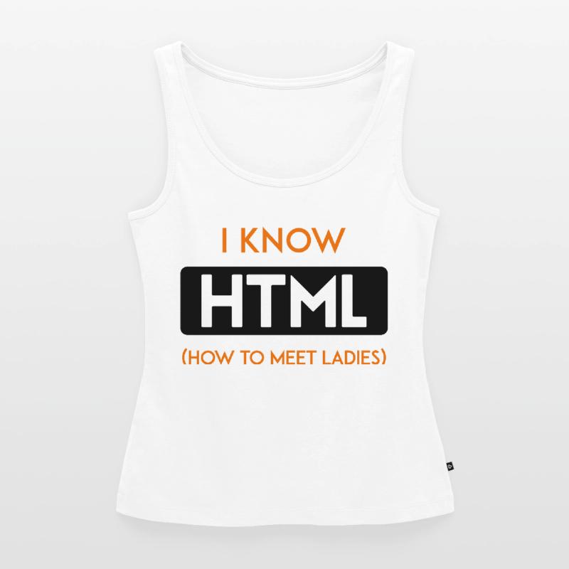 HTML web developer entwickler CSS Programmierer Frauen Premium Organic Tank Top