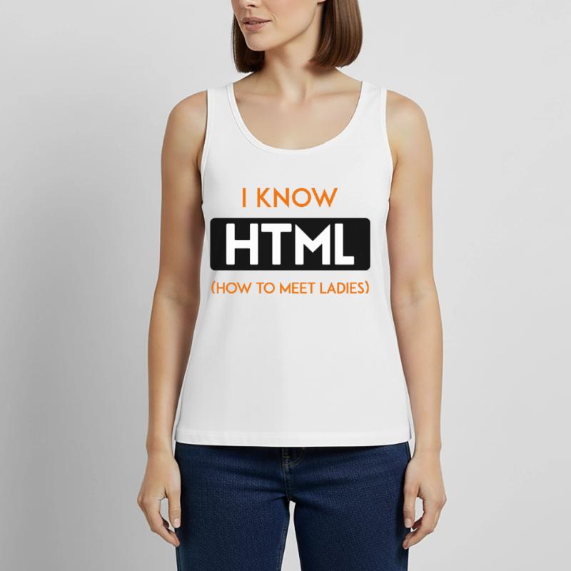 HTML web developer entwickler CSS Programmierer Frauen Premium Organic Tank Top