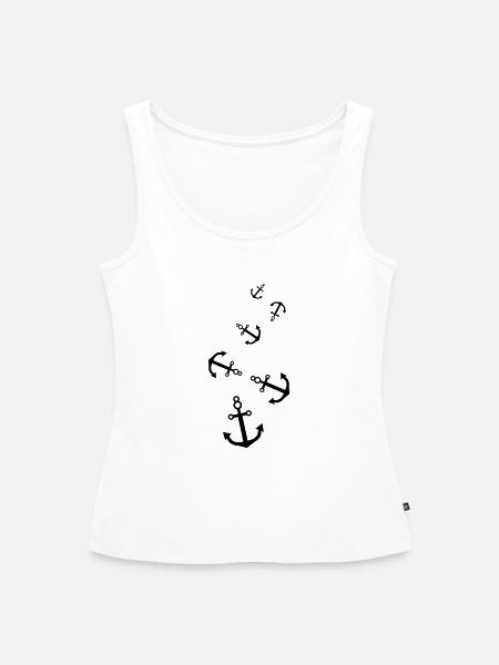 Anker - Frauen Premium Organic Tank Top - Weiß