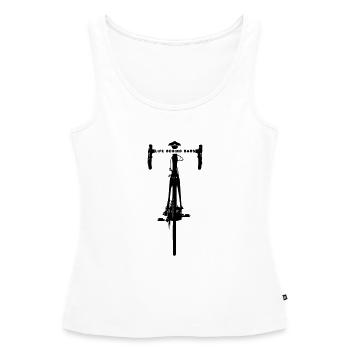 Life Behind Bars - Women’s Premium Organic Tank top - white - Front - AI Model Female 172 light (172cm)