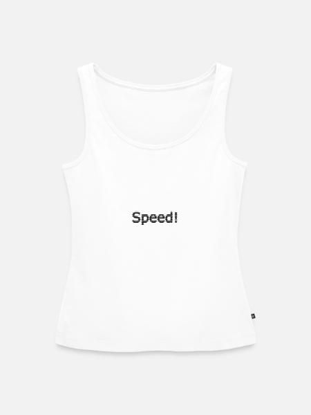 Geschwindigkeit - Frauen Premium Organic Tank Top - Weiß
