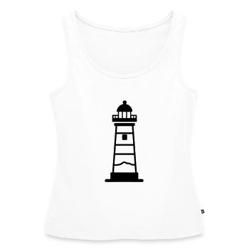 Leuchtturm - Frauen Premium Organic Tank Top - Weiß - Vorne - AI Model Female 172 light (172cm)