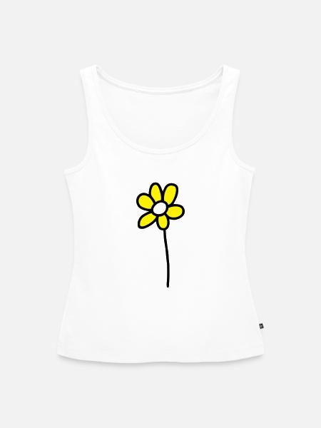 Blümchen - V2 - Frauen Premium Organic Tank Top - Weiß