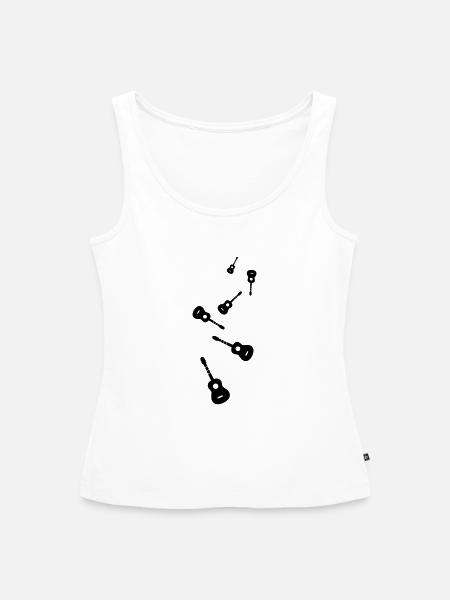 Gitarre Akustik - Frauen Premium Organic Tank Top - Weiß