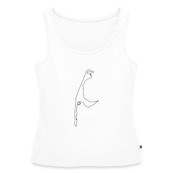 Sylt - Women’s Premium Organic Tank top - white - Front - AI Model Female 172 light (172cm)