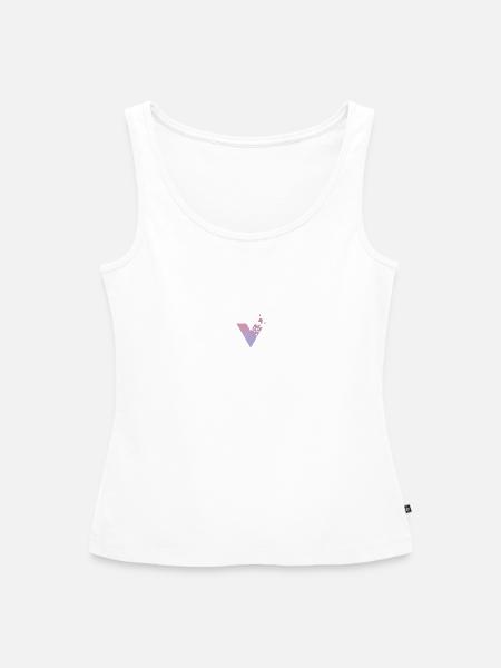V - Frauen Premium Organic Tank Top - Weiß