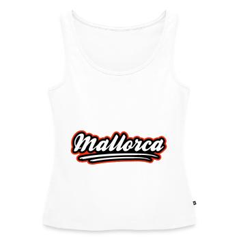 Mallorca Stylish - Women’s Premium Organic Tank top - white - Front - AI Model Female 172 light (172cm)