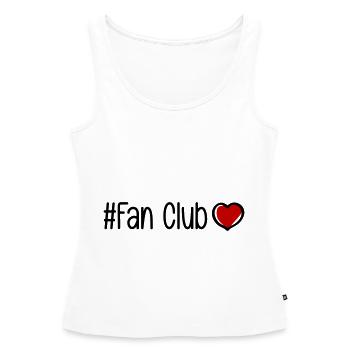 Coeur du Fan Club - Débardeur bio Premium Femme - blanc - Devant - AI Model Female 172 light (172cm)