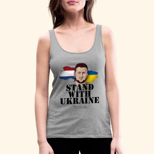 Ukraine T-Shirt Niederlande Stand with Ukraine - Frauen Premium Tank Top