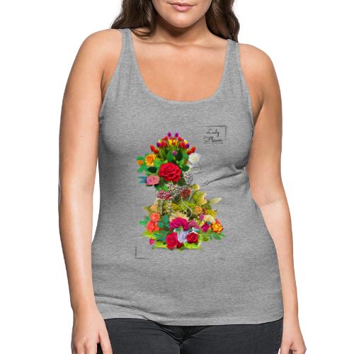 Lady flower -by- T-shirt chic et choc - Débardeur Premium Femme