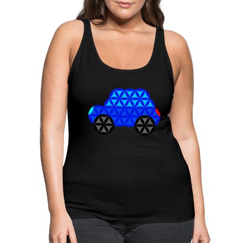 The Car Of Life - M01, Sacred Shapes, Blue/R01. - Women's Premium Tank Top